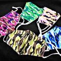 Camouflage Face Masks |  Adult Size Adjustable 2 Layer w/ Filter Pocket  ASST Cotton Face Masks | 12 PACK 70001CAMO