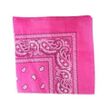 Hot Pink Paisley Bandanna 22" Square Standard 100% Cotton  12 PACK 1917DZ