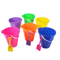 Beach Buckets Pail with Shovel 5" 12-Pack 9157