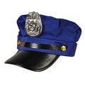 Police Hat Wholesale | with Badge Blue Adult 1425