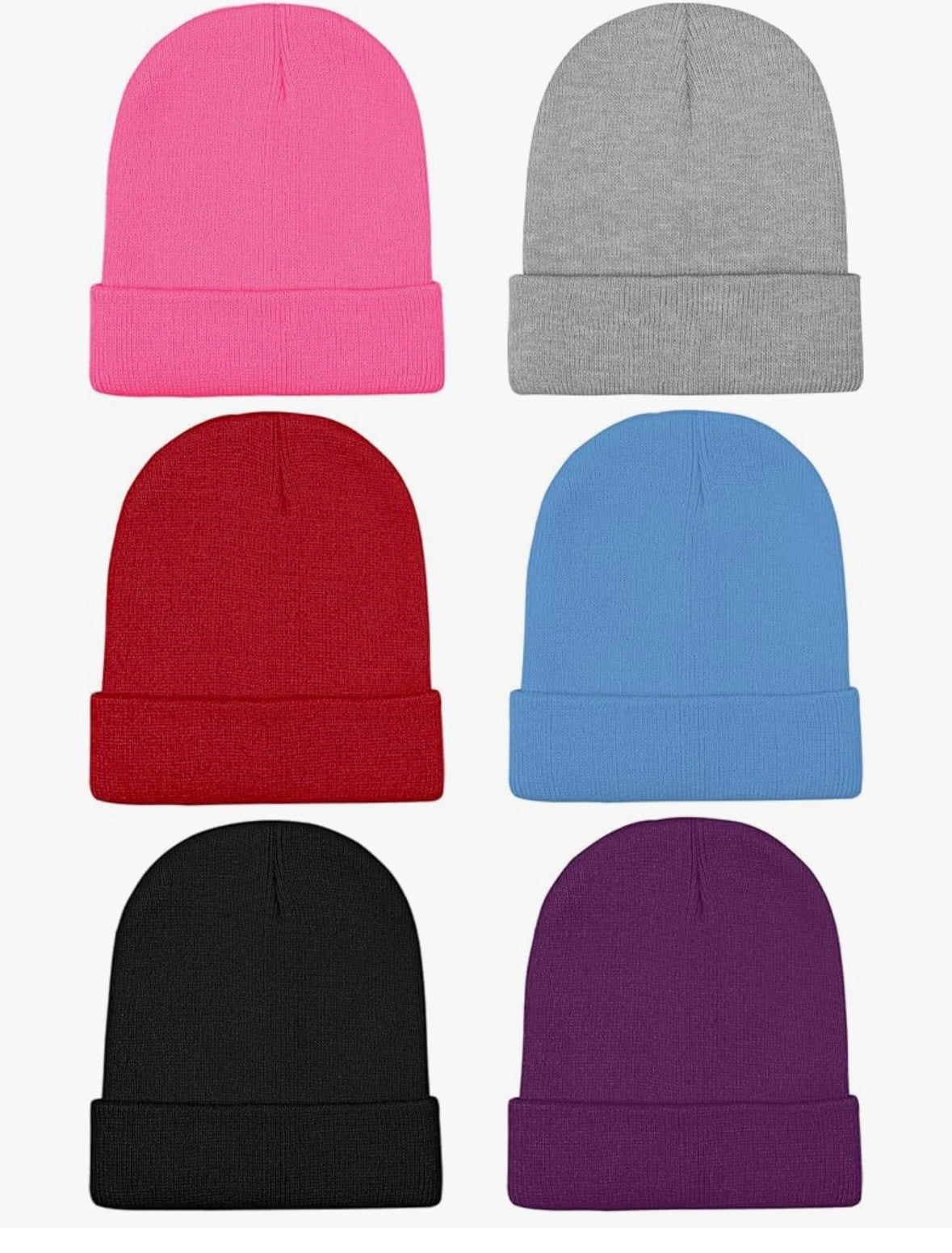 Kids Winter Beanies Acrylic Knit Stretchy Beanies Caps for Boys and Girls