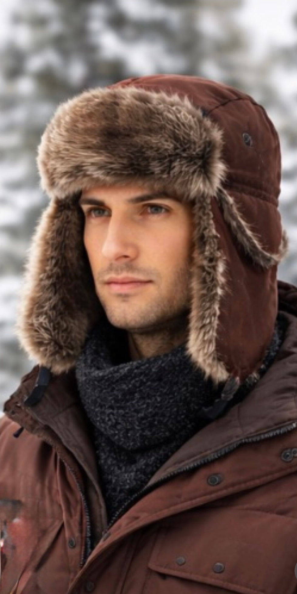 Custom Winter Hats | Personalized Winter Hats | Customized Trapper Hats | C1033   22.5" Standard Adjustable Strap
