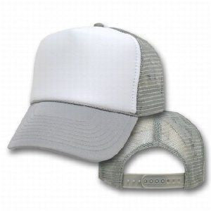 Gray Trucker Caps |  White Front 1468