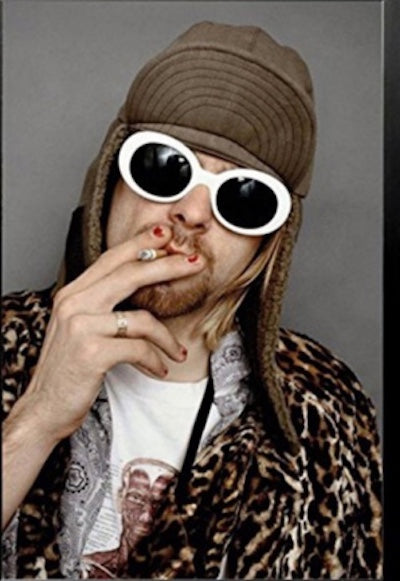 Clout Glasses | Kurt Cobain Glasses | Kurt Cobain Sunglasses 12 PACK White