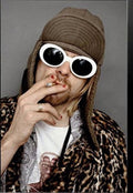 Clout Glasses | Kurt Cobain Glasses | Kurt Cobain Sunglasses 12 PACK White