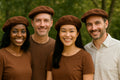 Brown Wool Beret 22.5" Standard Adult Size 1362