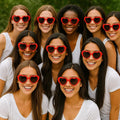 Red Heart Shape Sunglasses Adult Size Superior Quality 100% UV  1024DZ