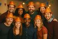 12 PACK  Orange Fedora Hats Premium Poly Cotton 1313