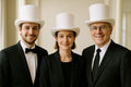 Satin Top Hat White Deluxe 1537