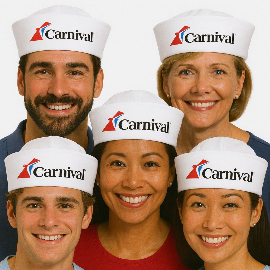 Sailor Hats Bulk | 12 PACK White adult Size 22.5" Standard Circumference for Adults 1345