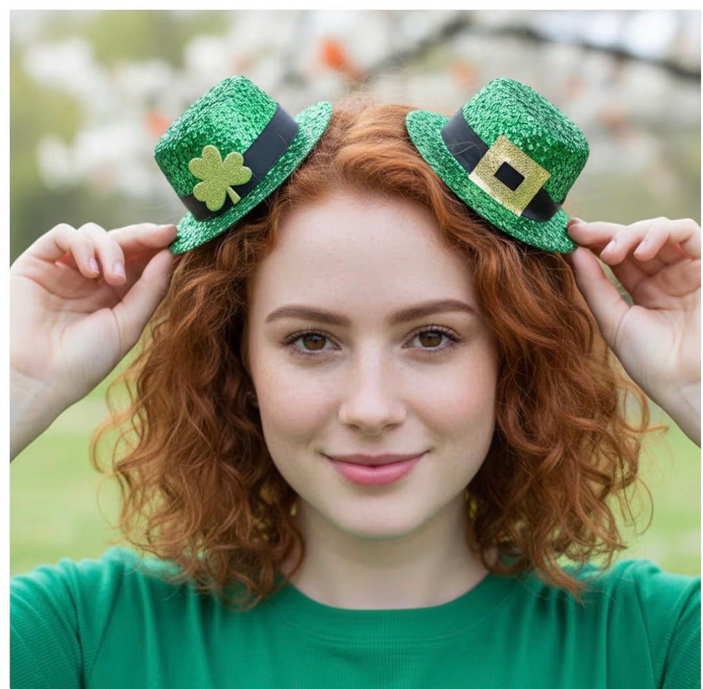 Mini Top Hat St Patricks 12 PACK BULK Leprechaun  6651