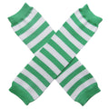 St Patrick's Armwarmers Striped Green/White PAIR 5201
