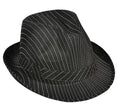 Black Felt Fedora Hat Basic 22.5" - 12 PACK Felt Adult Size