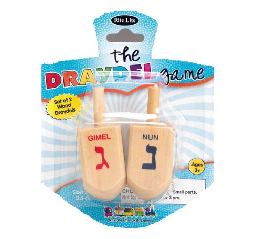 Hannukah Wood Draydel Game 9212