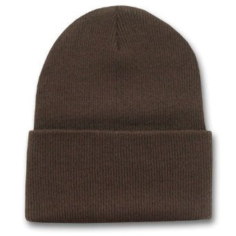 Long Beanie Hat Brown 5752