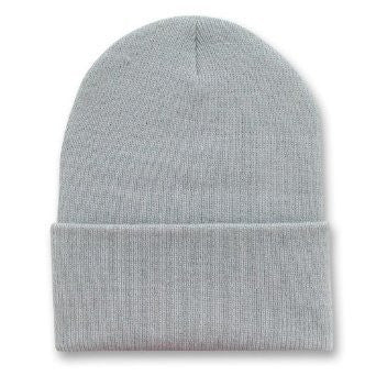 Long Beanie Hat Light Grey 5756