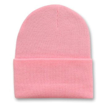 Long Beanie Hat Light Pink 5757