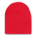 Short Beanie Hat Red 5733
