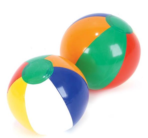 Inflatable Rainbow Medium Beach Balls 12 Pack