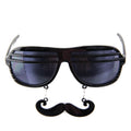 Black Mustache Shutter Shades Sunglasses 7403