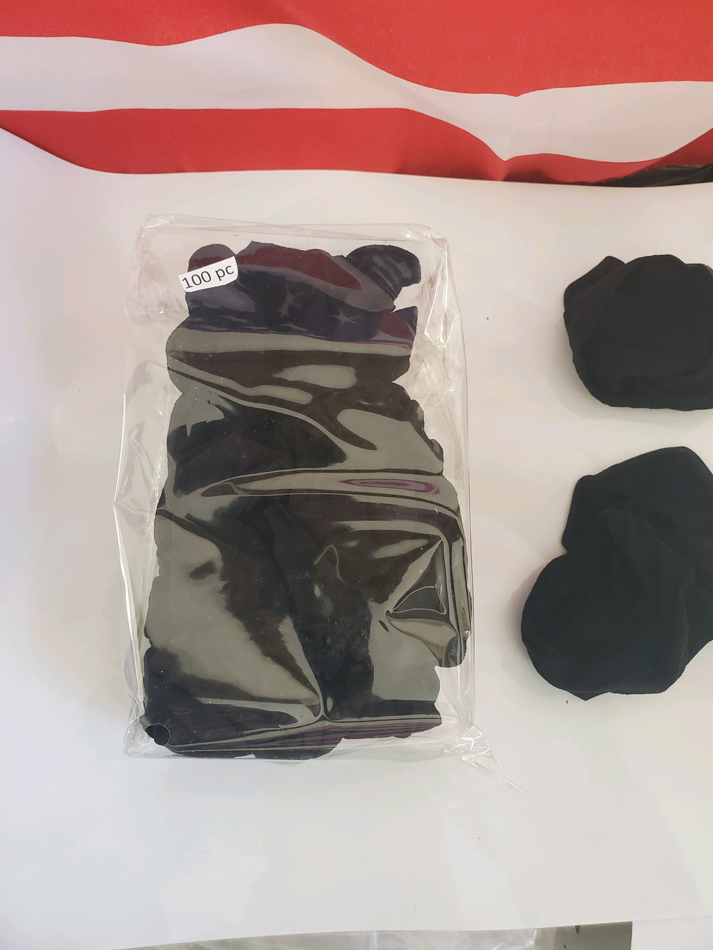 Black Hair Nets Bulk | 100 Pack 12" Width for Foodservice/Hospitals  219EF