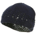 Navy Blue Kufi Crochet Beanies 1474
