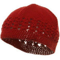 Red Kufi Crochet Beanies 1472