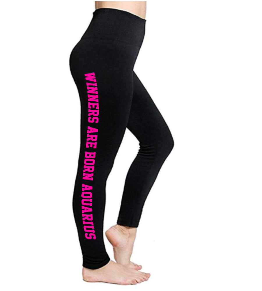 Aquarius Birth Sign Leggings | Horoscope Leggings | Winners Are Born