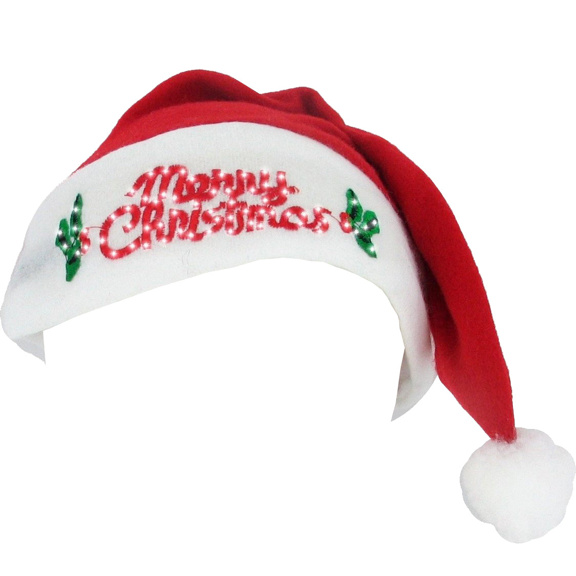 Wholesale LED Santa Hat Merry Christmas 12PK Bulk 5987