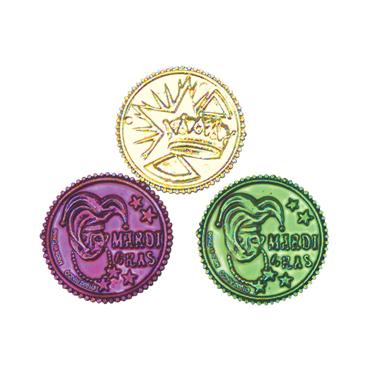 Bulk Mardi Gras Coins | Wholesale Mardi Gras Coins | 144 PACK | 9228