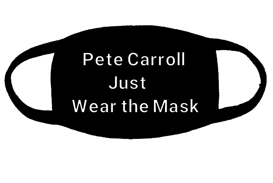 Pete Caroll Face Masks | Pete Caroll Mask | Adult Double Ply Soft Cotton 763PC