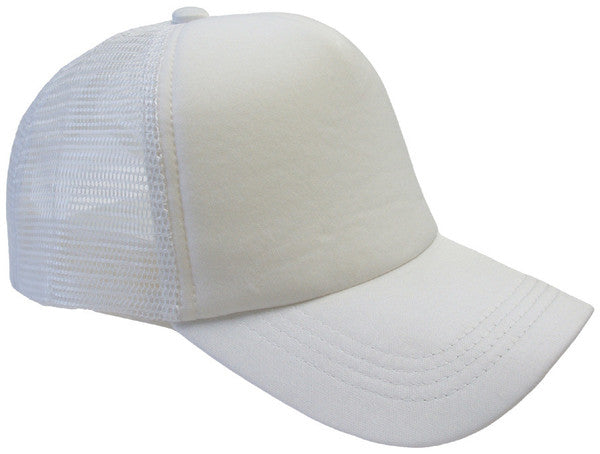 White Trucker Caps | 12 PACK 1456