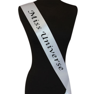 Miss Universe Sash | Pageant Sashes | Beauty Pageant Sash | Satin Quality 60" 18012  (Fonts in Picture Gallery)