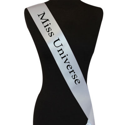 Miss Universe Sash | Pageant Sashes | Beauty Pageant Sash | Satin Quality 60" 18012  (Fonts in Picture Gallery)