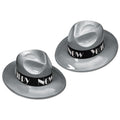 New Years Silver Fedora Bulk 12 PCS 5935D