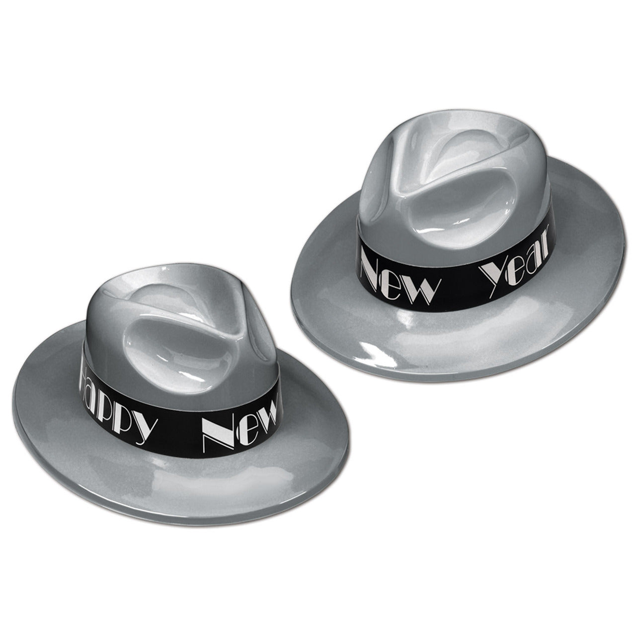 New Years Silver Fedora Bulk 12 PCS 5935D