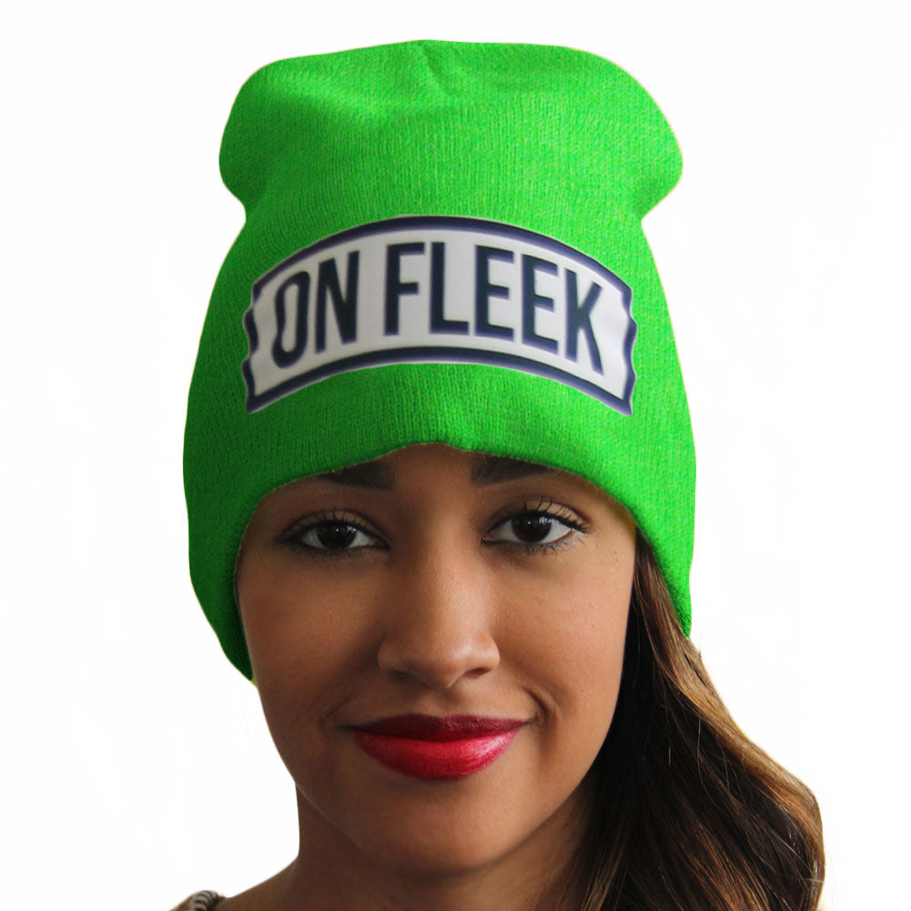 On Fleek Beanies | On Fleek Hats | Slang Beanies®  Ribbed Comfort Knit Hats 10+ Colors 10622
