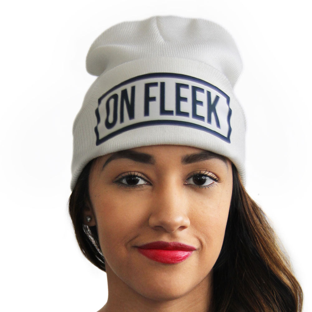 On Fleek Beanies | On Fleek Hats | Slang Beanies®  Ribbed Comfort Knit Hats 10+ Colors 10622
