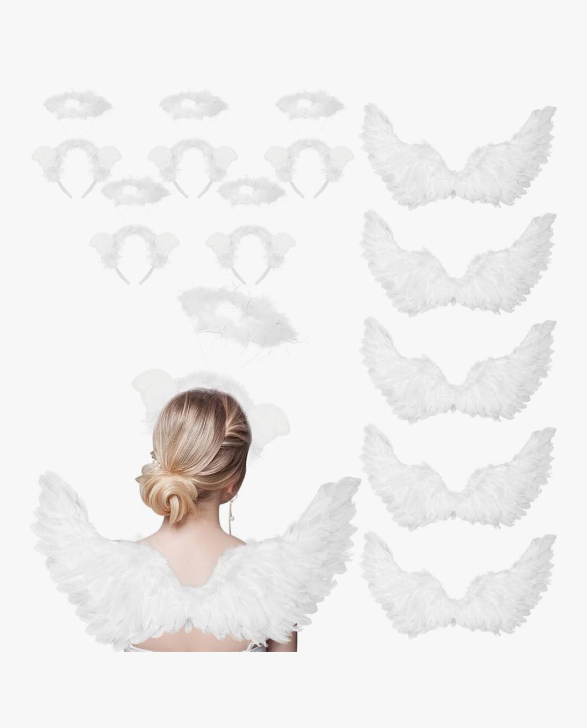 Child Angel Wings & Halo 12 PACK 4620
