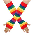 Rainbow Gloves Wholesale | Knit Fingerless or Full Finger 6 PK 30212