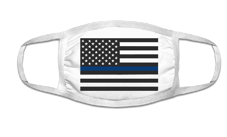 Police Lives Matter Face Mask  | Adult Double Ply Soft Cotton 763PO