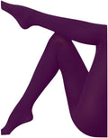 Super Control Top Opaque Purple Tights 12 PACK 8063D