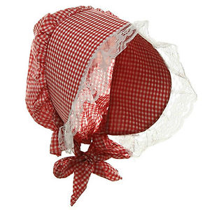 Gingham Bonnet Red 5970