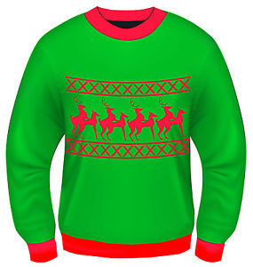 Ugly Christmas Sweater Reindeer Games Adult Sweater 8606