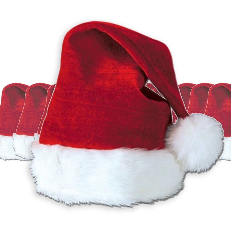 Santa Hat Child Plush Bulk 1577D