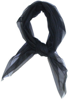 12 PACK Neck Scarves | Short Sheer Chiffon 25" x 25" | Pick Colors 21228C