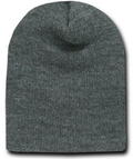 Short Beanie Dark Grey Charcoal 5741