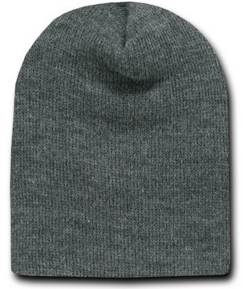 Short Beanie Dark Grey Charcoal 5741