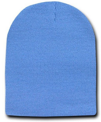 Short Beanie Hat Sky Blue 5743