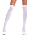 White Sheer Thigh High Stockings 8022
